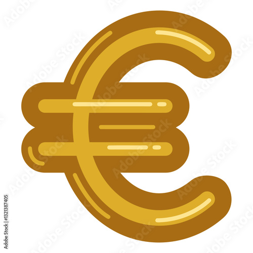 Euro Currency Symbol: A stylized gold euro currency symbol, representing the economic foundation of Europe, signifies wealth, prosperity, and financial stability.