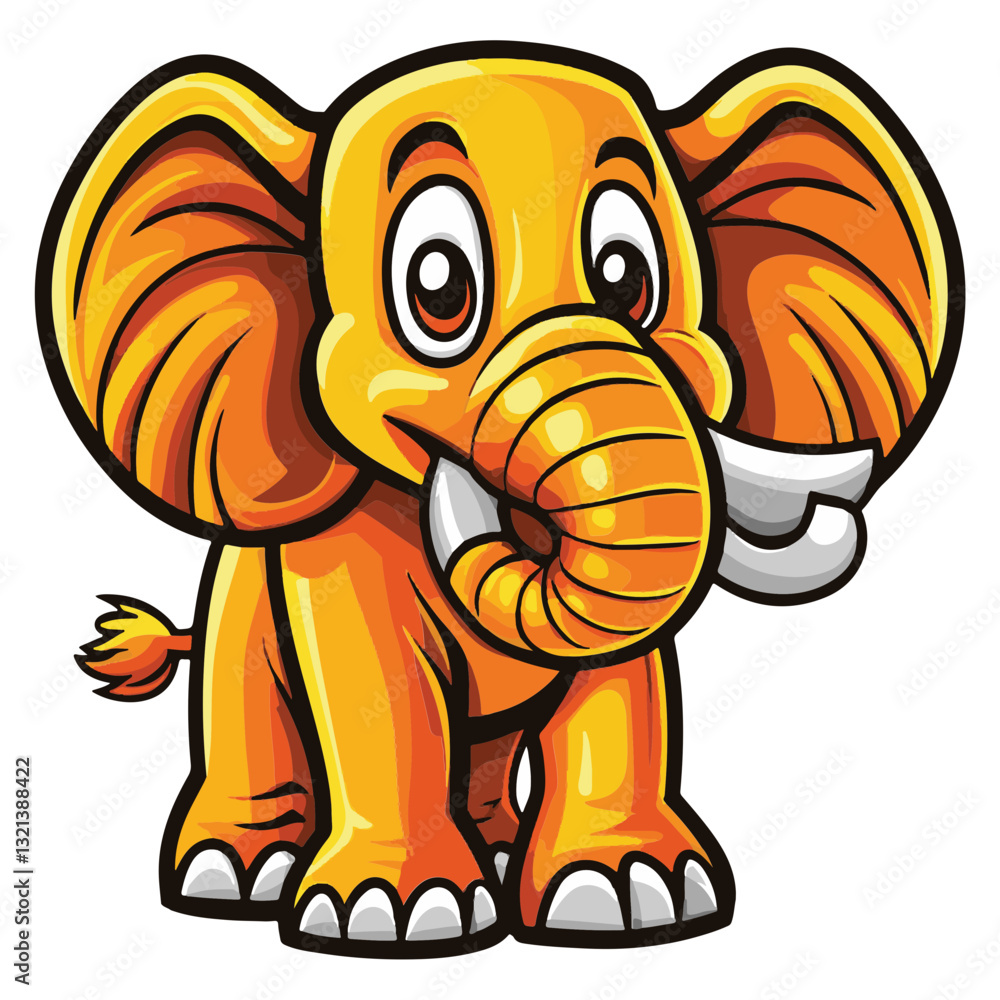 Naklejka premium Cartoon Elephant