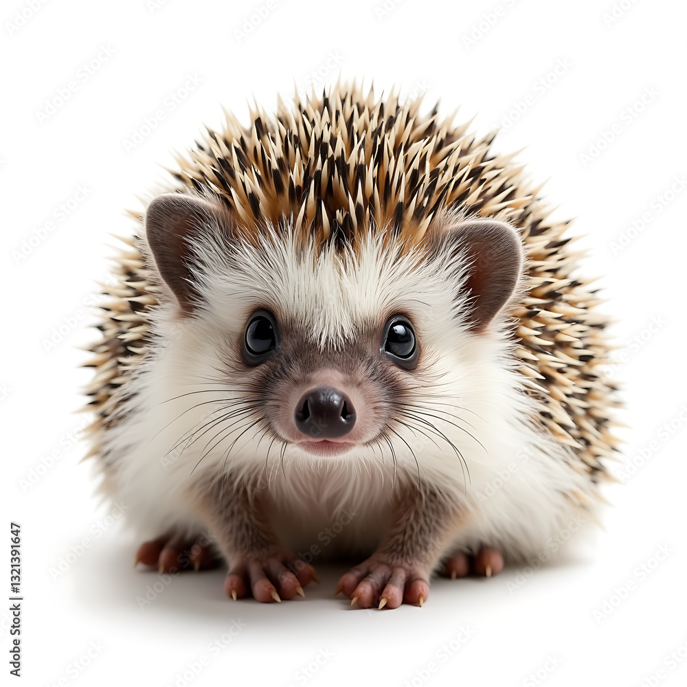 Fototapeta premium hedgehog isolated on white background