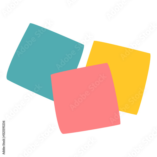Colorful sticky note collection: a vibrant array of sticky notes, capturing the essence of reminders and organization.