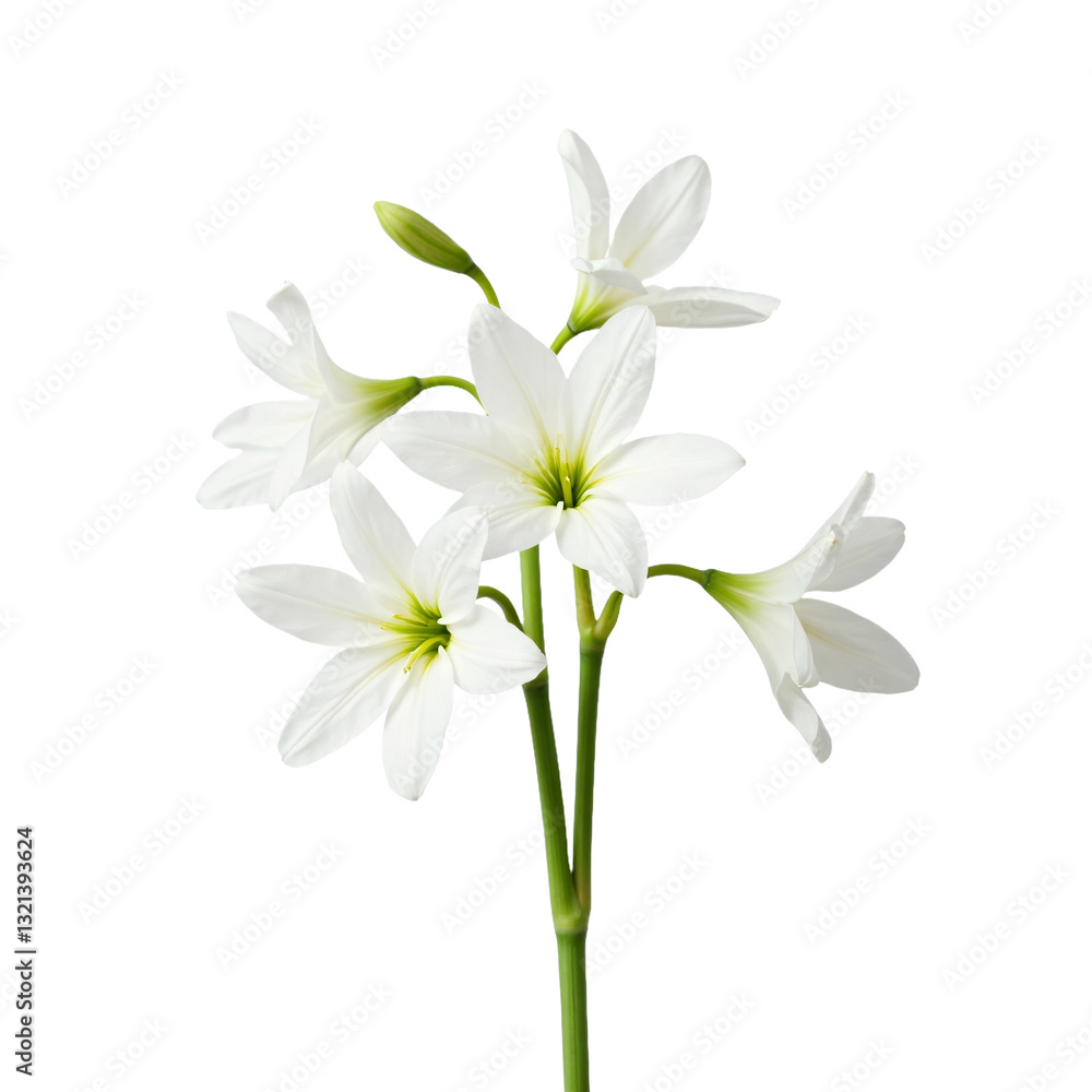 white lily flower isolated on transparent background. Generated Ai white lily flower isolated on transparent background. Generated Ai
