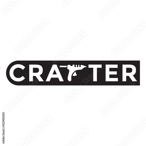 Cratter Logo: A simple, yet effective logo featuring the word Cratter with an integrated graphic element, symbolizing creativity and craft.
