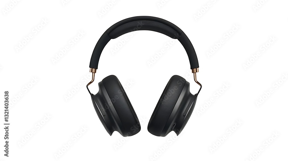 Sleek Noise-Canceling Over-Ear Headphones Isolated on White Background Sleek Noise-Canceling Over-Ear Headphones Isolated on White Background