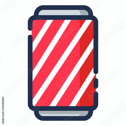 Refreshing Beverage: An eye-catching design of a beverage can, ready to quench thirst.