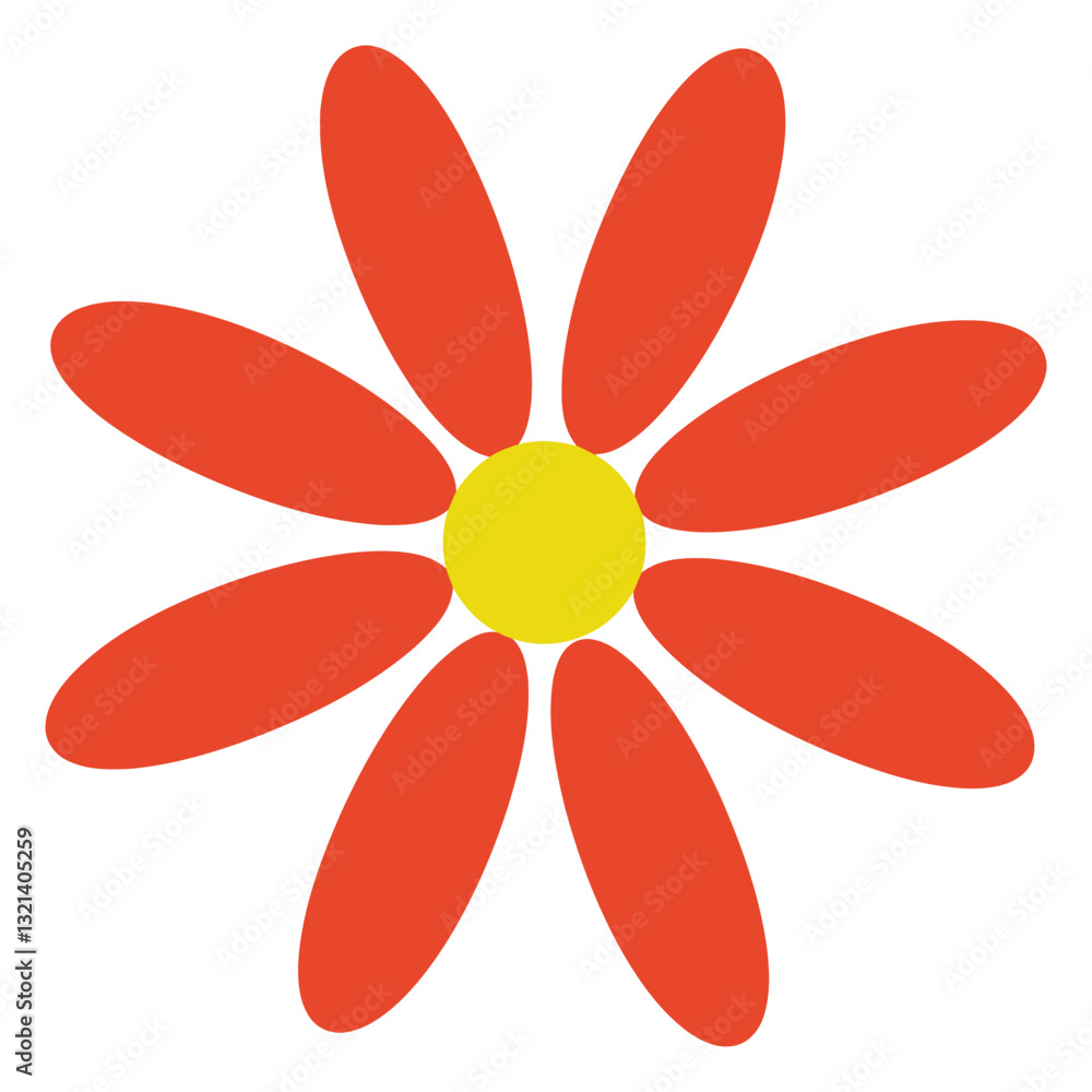 Vibrant Daisy Flower: A cheerful, stylized daisy, radiating joy with its bright petals and sunny center. An eye-catching representation of the beauty and simplicity of nature Vibrant Daisy Flower: A cheerful, stylized daisy, radiating joy with its bright petals and sunny center. An eye-catching representation of the beauty and simplicity of nature
