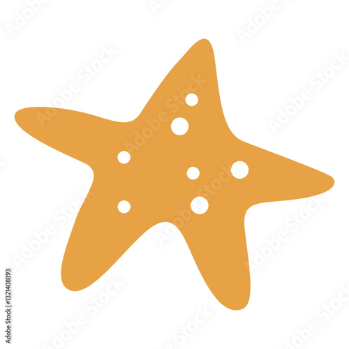 Ocean Starfish Delight: A vibrant starfish, adorned with unique patterns, graces a neutral expanse, embodying the beauty of marine life.