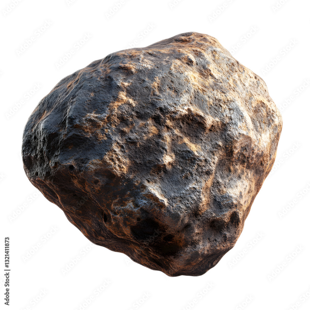 Rugged Asteroid Floating Freely in the Depths of Cosmic Space Rugged Asteroid Floating Freely in the Depths of Cosmic Space