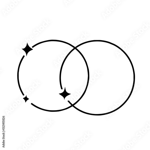 minimalistic shapes sparkling geometric