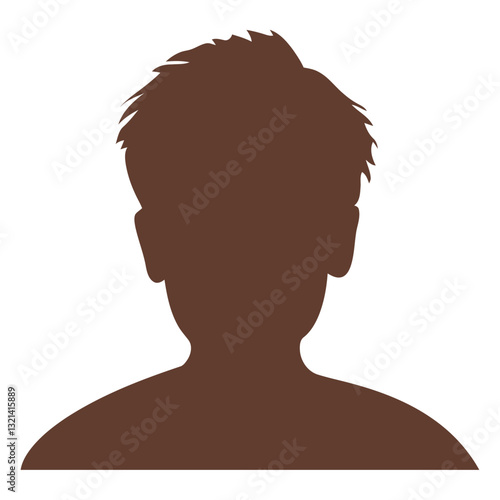 Silhouette Portrait: A simple silhouette of a person, conveying anonymity and mystery, stands against a muted backdrop, offering a blank canvas for diverse interpretations.