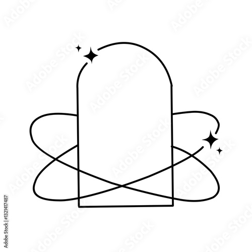 minimalistic shapes sparkling geometric