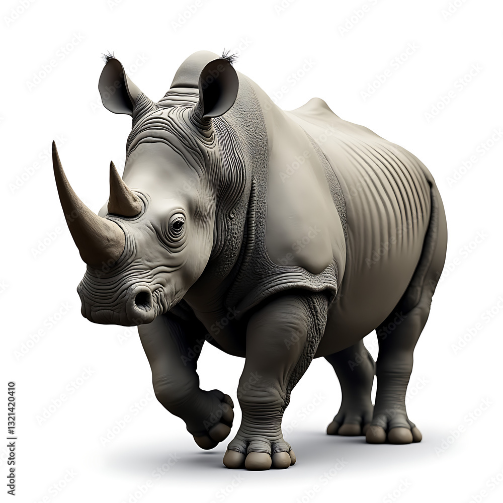 Obraz premium rhino isolated on white