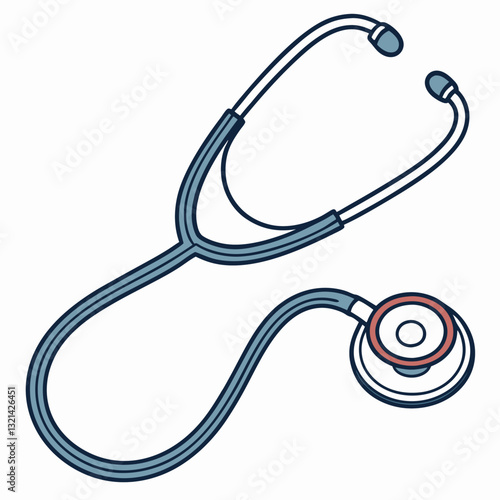 stethoscope isolated on white