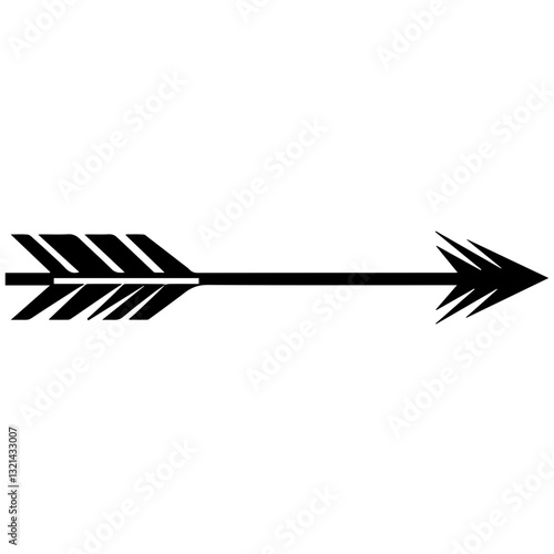 Modern Arrow Pointer Icons: Trendy Filled Silhouette Design Ideas