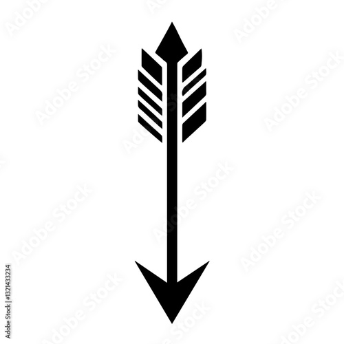 Modern Arrow Pointer Icons: Trendy Filled Silhouette Design Ideas