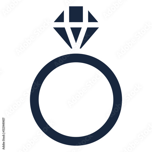 Iconic Engagement Ring: A classic symbol of love and commitment, this striking diamond engagement ring embodies timeless elegance and the promise of forever.