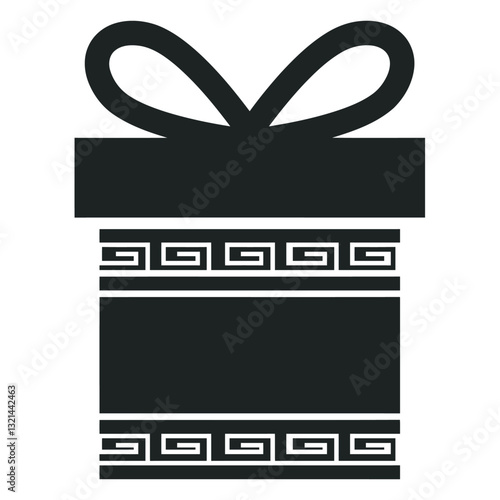 Wrapped Treasure: An alluring illustration of a perfectly wrapped gift, the sleek design and elegant bow hinting at the treasures held within, embodying the joy of giving and anticipation.