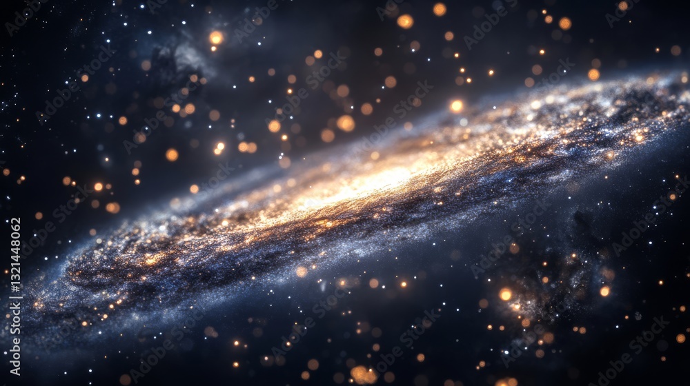 Fototapeta premium Images of hidden galaxies