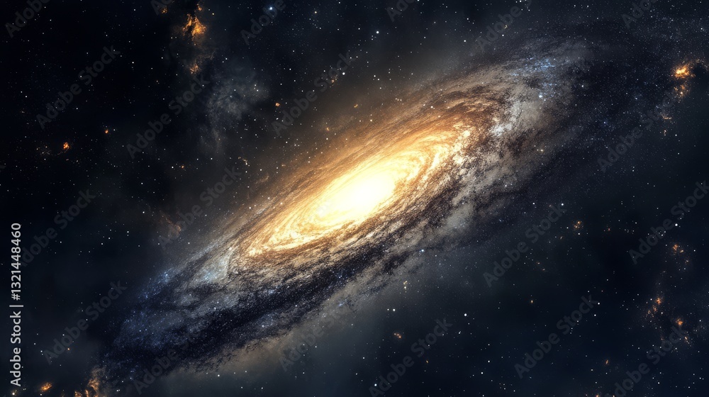 Naklejka premium Images of hidden galaxies