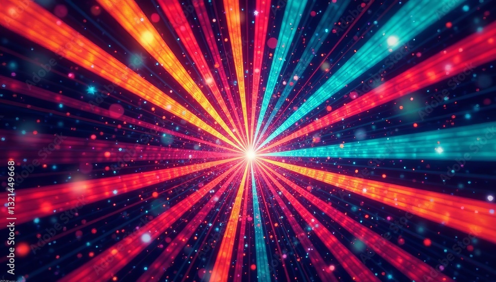 Abstract retro background radiation design in vibrant colors, background, abstract Abstract retro background radiation design in vibrant colors, background, abstract