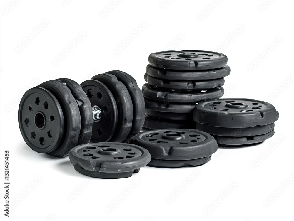 Adjustable dumbbells and weight plates Adjustable dumbbells and weight plates