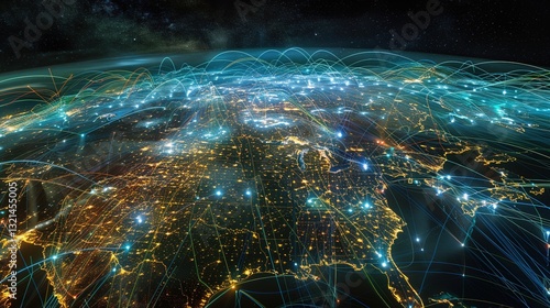 Holographic SWIFT Payment Globe with Currency Exchange Rates - International Finance Infographic for Banking Apps