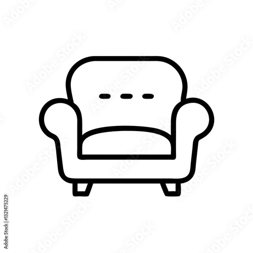 Armchair outline icon 