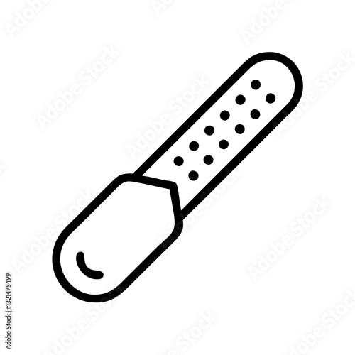 Nail file outline icon