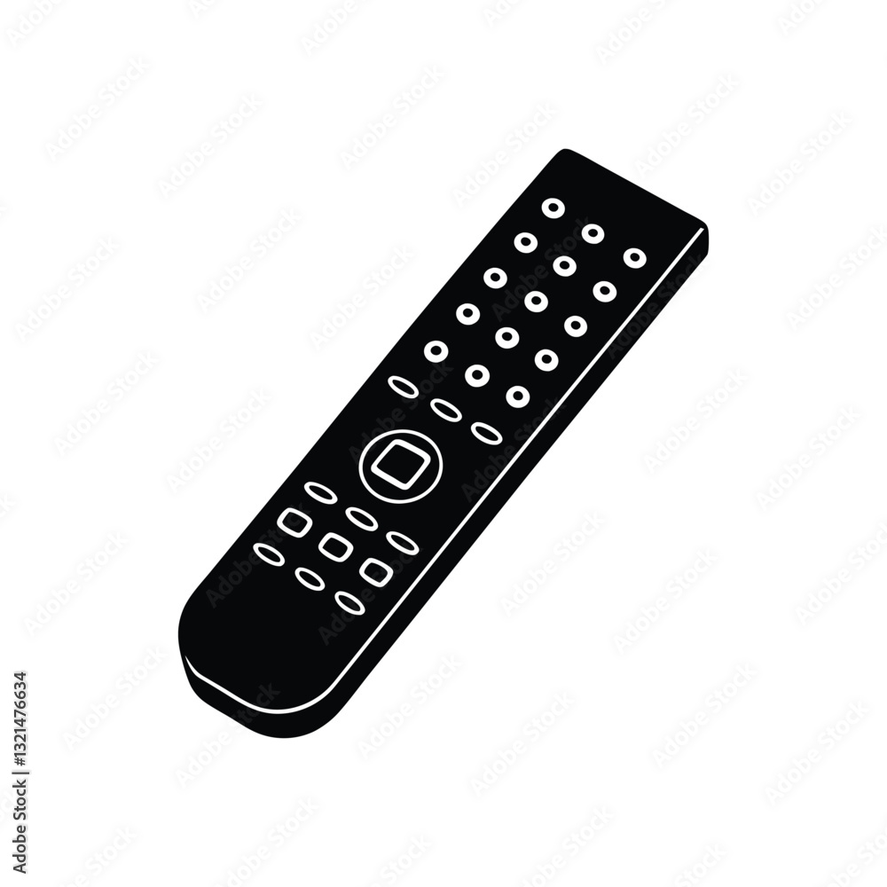 Cute remote silhouette vector art illustration Cute remote silhouette vector art illustration