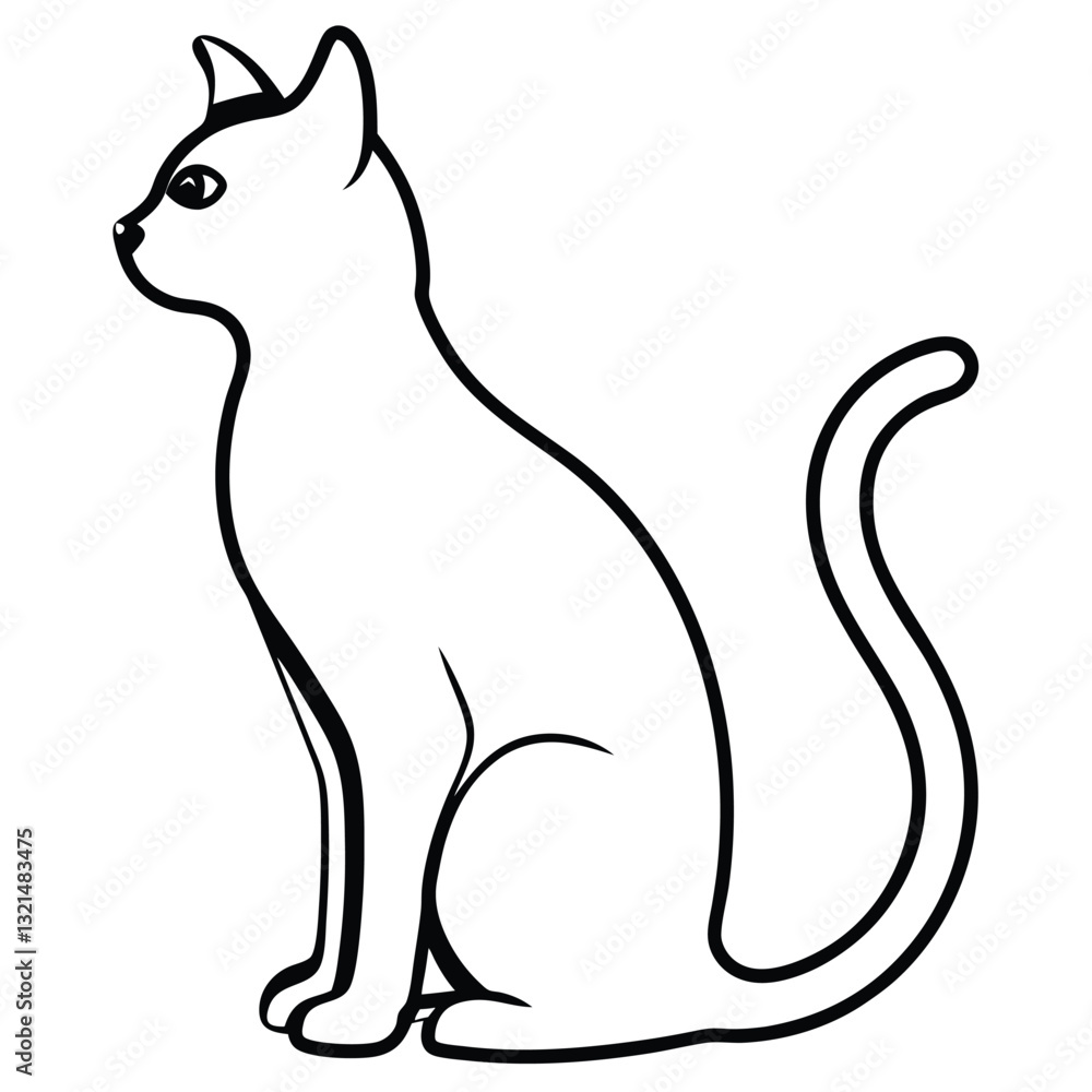 white cat vector illustration white cat vector illustration