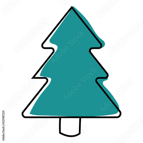 fir trunk flat.