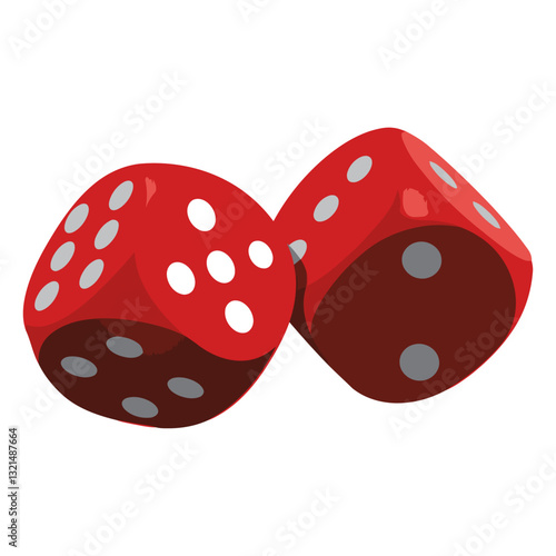 dices 3d icon.