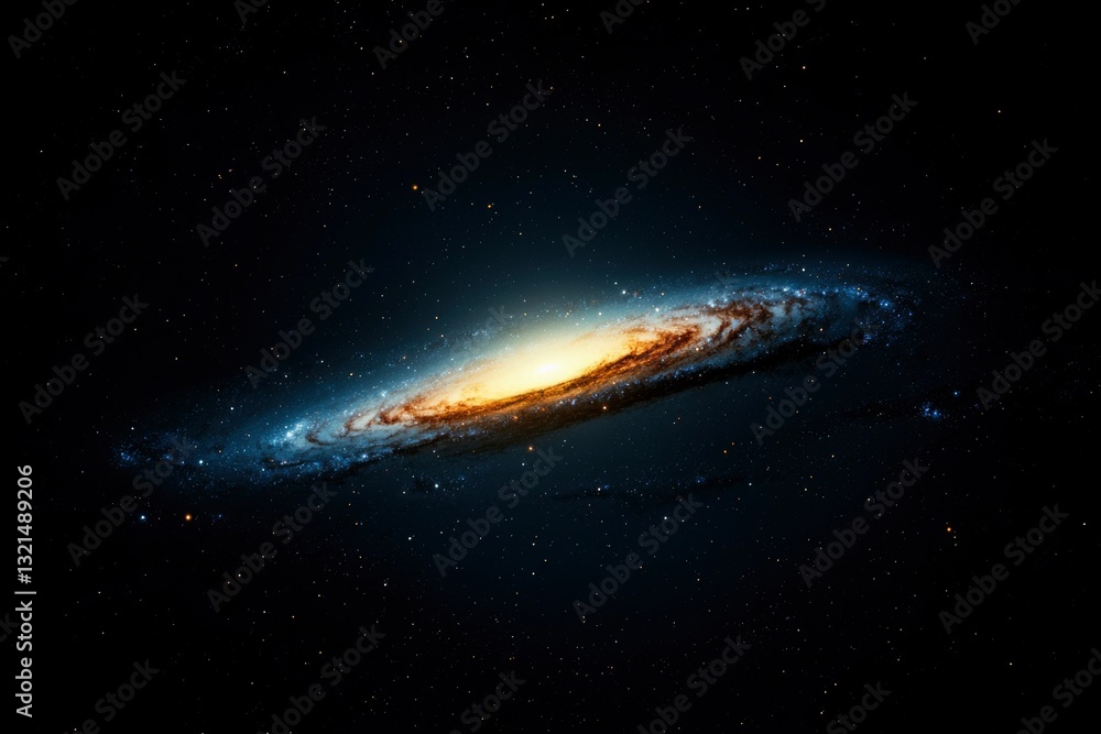 Obraz premium Spiral Galaxy in Deep Space
