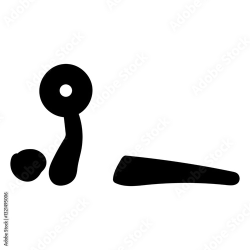 paralympic sport pictogram weightlifting.
