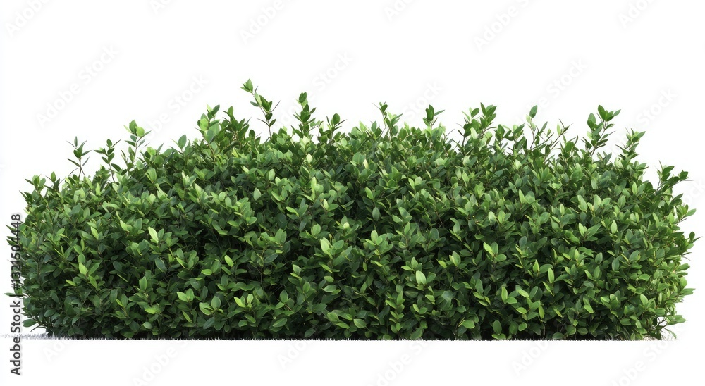 Fototapeta premium Lush green shrubbery, dense foliage