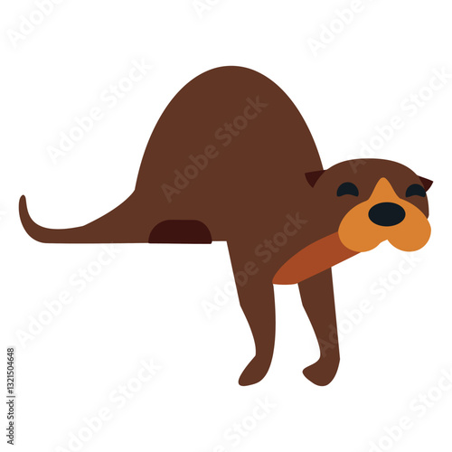 kalan muzzle fur tail rounded flat.