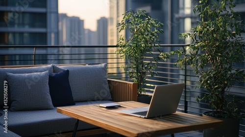 Rooftop Terrace Office