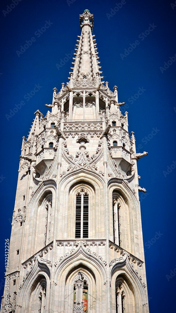 Matthias Church in the Fisherman's Bastion in Budapest Matthias Church in the Fisherman's Bastion in Budapest