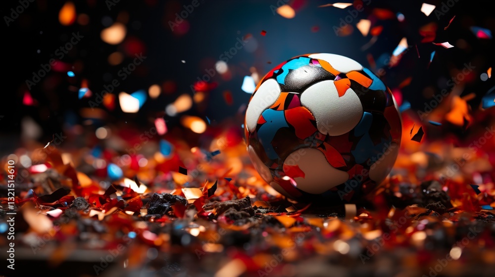 Fototapeta premium EM European Championship 2024 sport win, triumph, winner celebration concept background HD 8K wallpaper Photographic Image