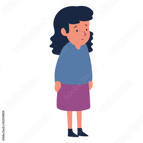 girl waiting person.