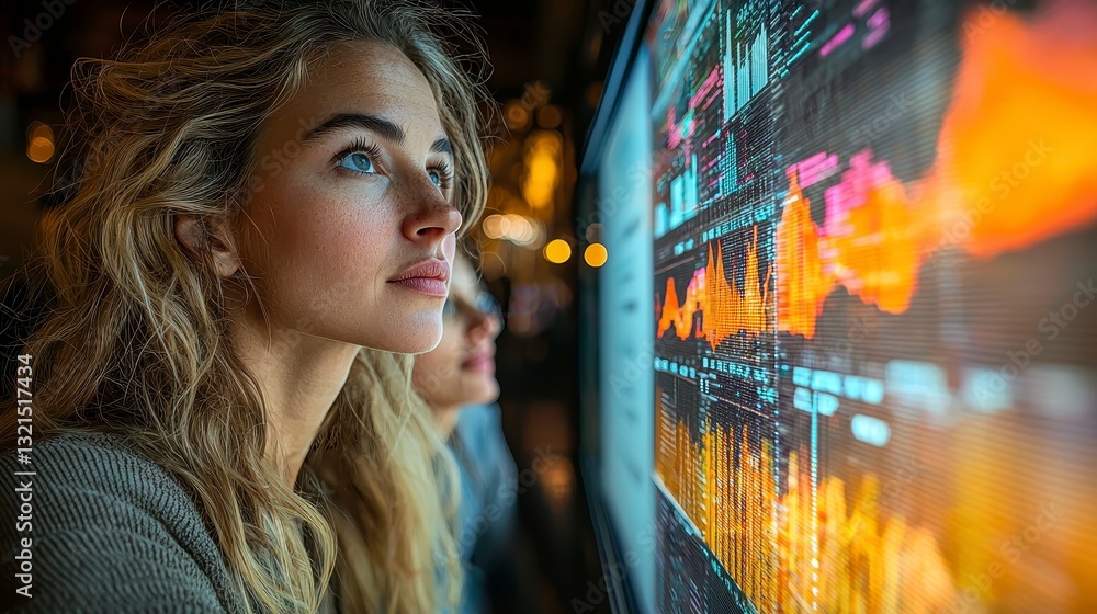 Analyzing Sales Data with Focused Attention by a Professional Team Member Analyzing Sales Data with Focused Attention by a Professional Team Member