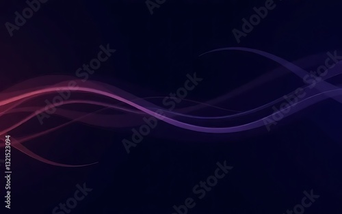 "A vector background with abstract lines and shapes, with a dynamic and flowing design, gradient colors, dark background."