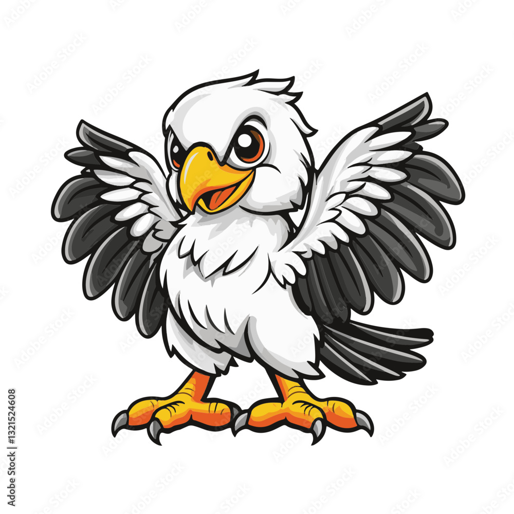 Fototapeta premium Griffin, simple vector logo, white background