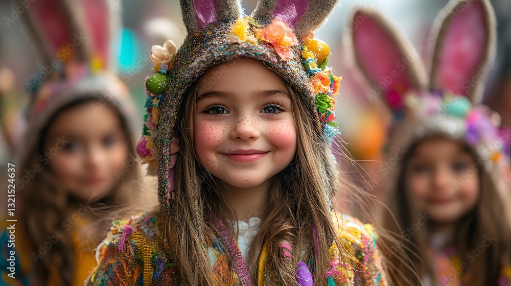 Fototapeta premium The Easter season in Europe Latin America and the USA is a time of joyful parades egg hunts and cultural events that unite communities in celebration and tradition