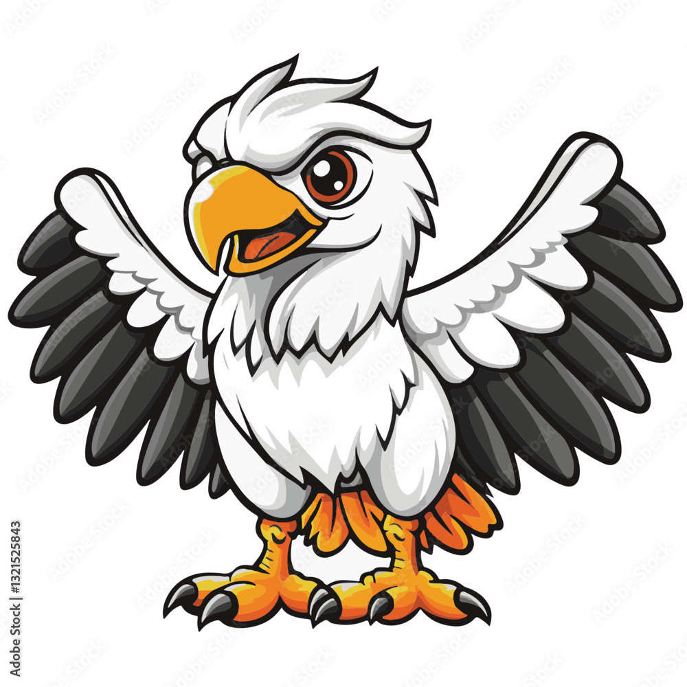 Fototapeta premium Griffin, simple vector logo, white background