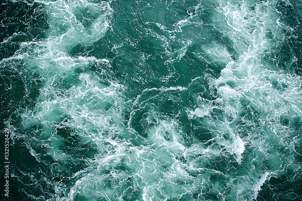 Fototapeta premium Ocean Wake for Aerial View.