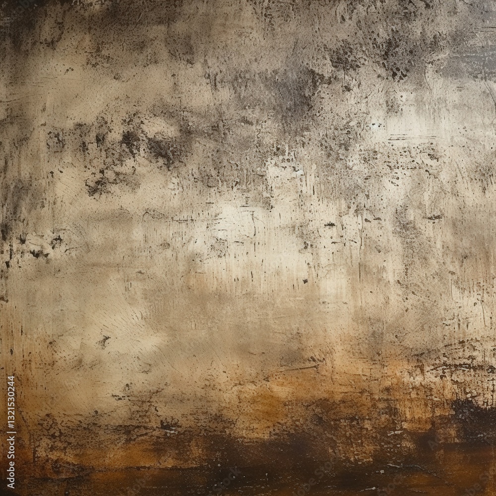 Fototapeta premium Textured wall, brown tones, grunge background, design element