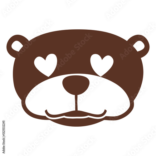 otter enamoured head muzzle flat.