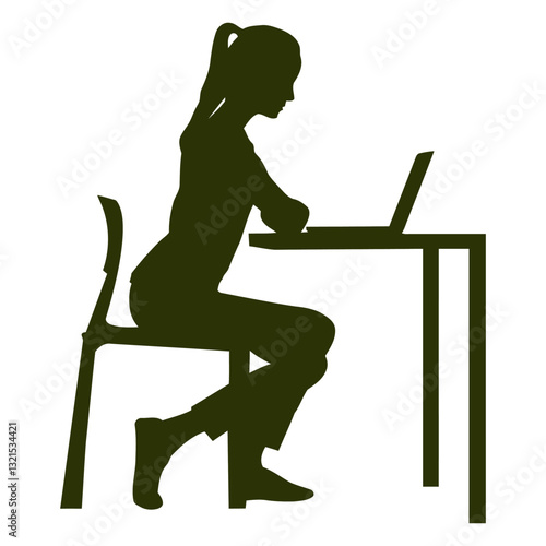 businesswoman working on desk