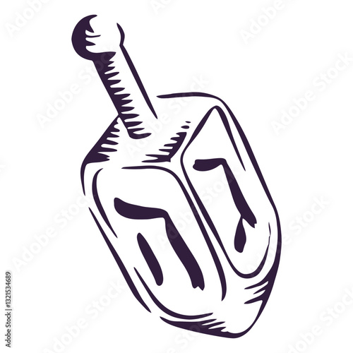 jewish dreidel stroke.