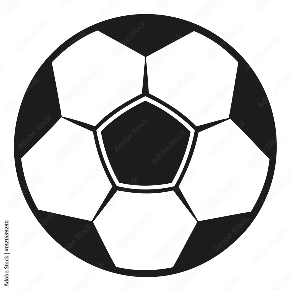 Soccer ball isolated on white background vector illustration Soccer ball isolated on white background vector illustration